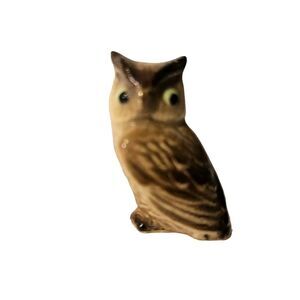 Hagen Renaker Miniature Figurine‎ Owl Mom Brown Excellent Condition